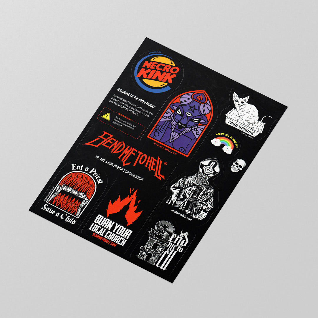 Send me to Hell vinyl embroidery sheet