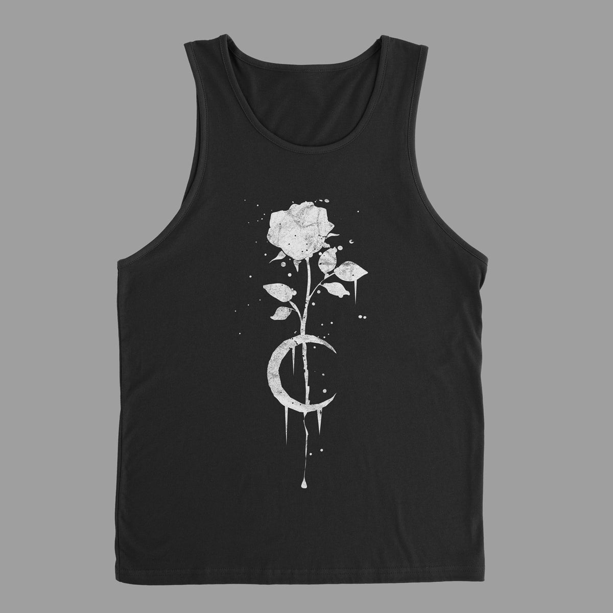 Occult Moon Rose Unisex Tank Top