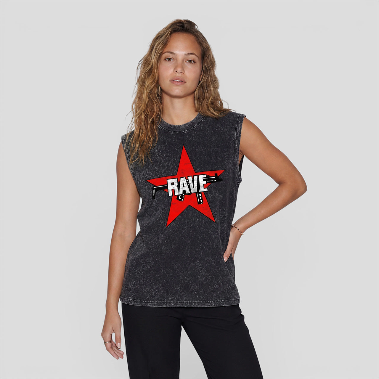 Rave Acid Washed Tank Top