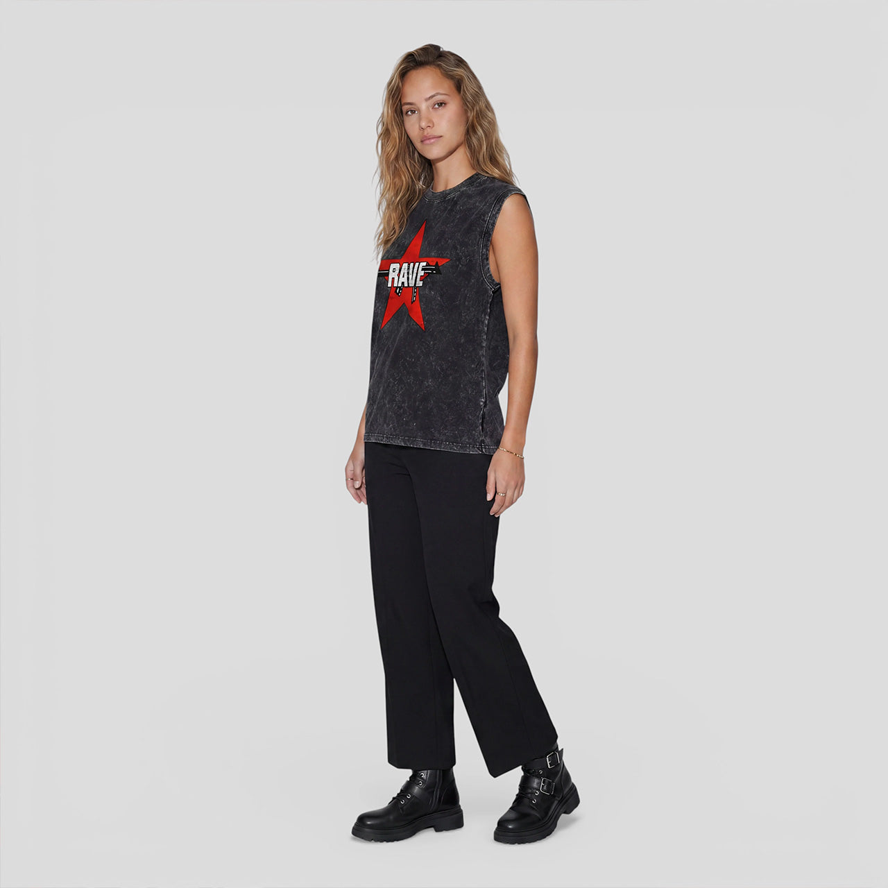 Rave Acid Washed Tank Top