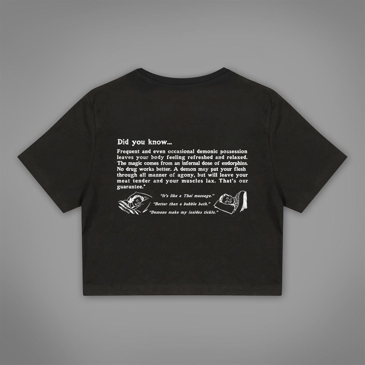 The Benefits of Demon Possession crop top