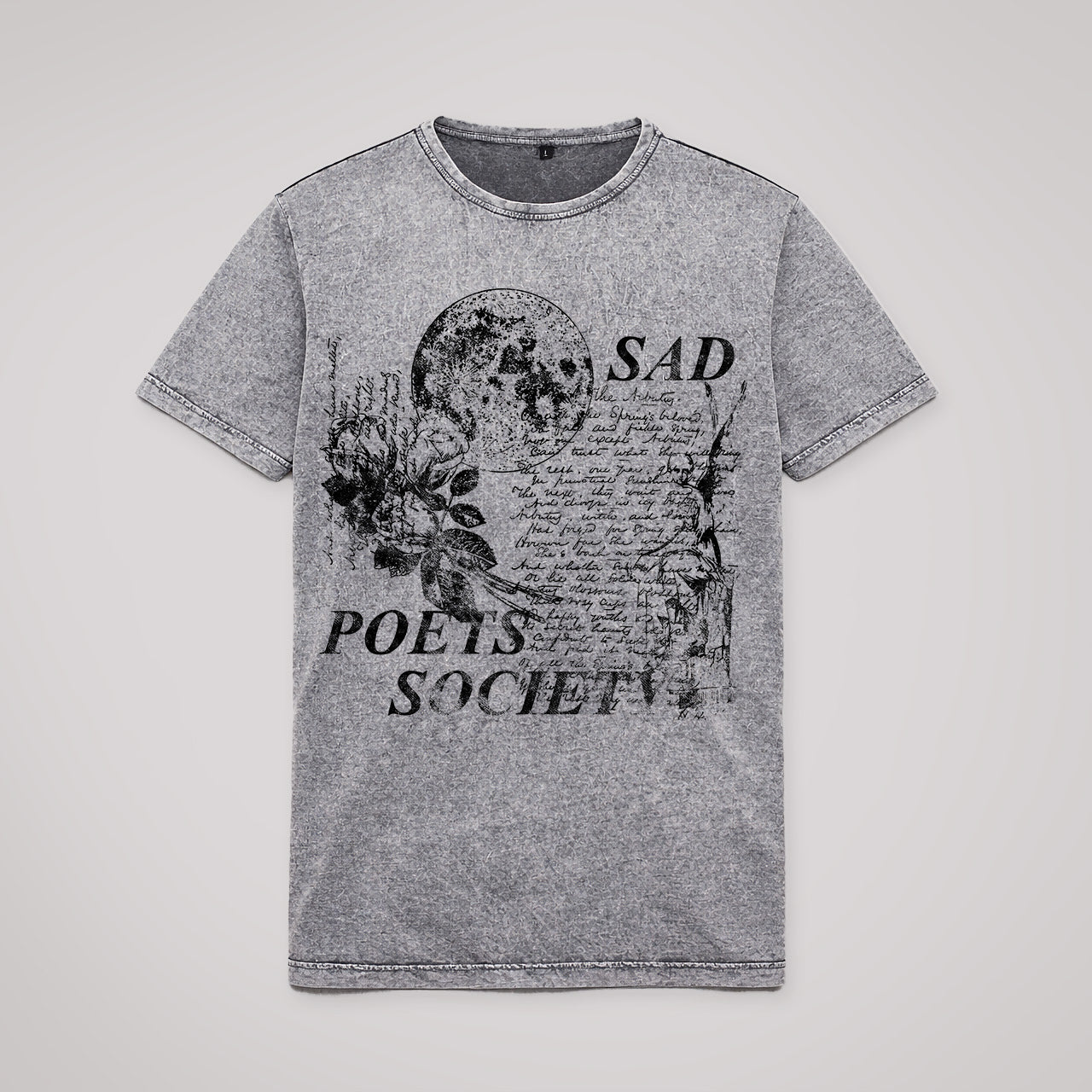 Sad Poets Society Acid Washed T-Shirt