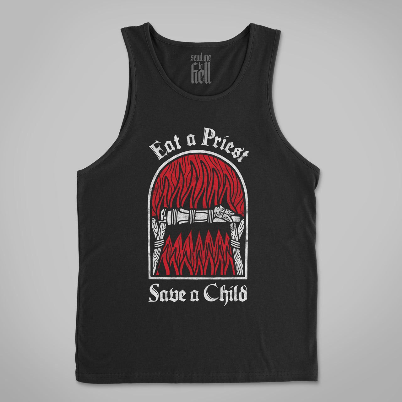 Canotta unisex Eat A Priest Save A Child