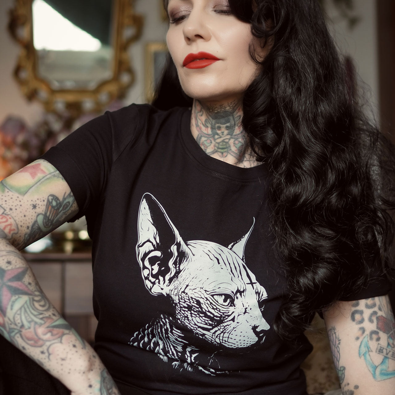 Sphynx Cat Crop Top