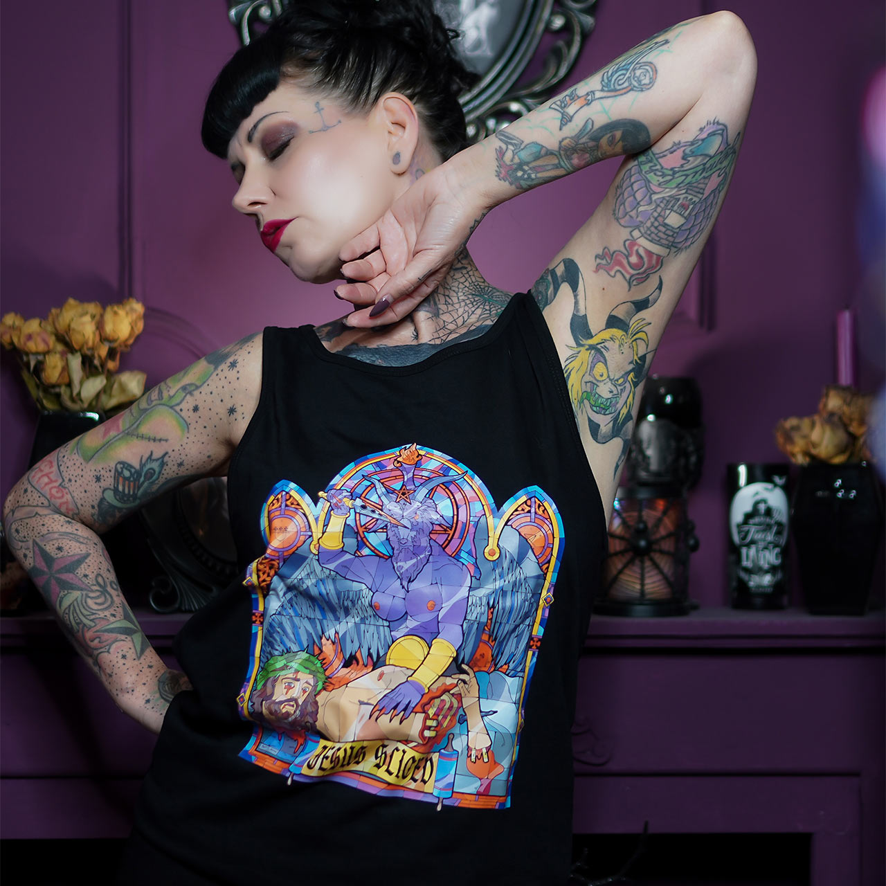 Jesus Sliced Unisex Tank Top