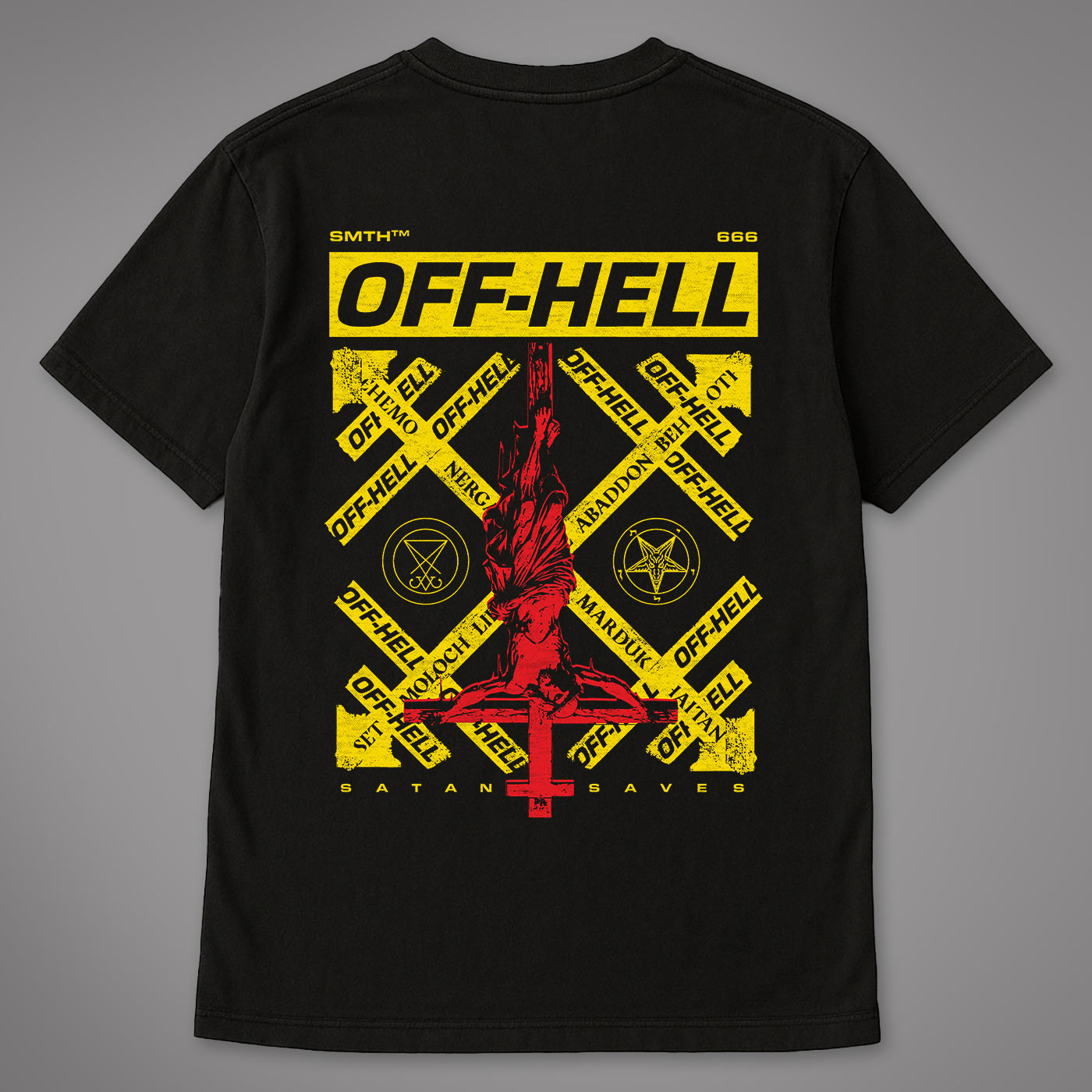 OFFHELL Acid Washed Oversized T-Shirt