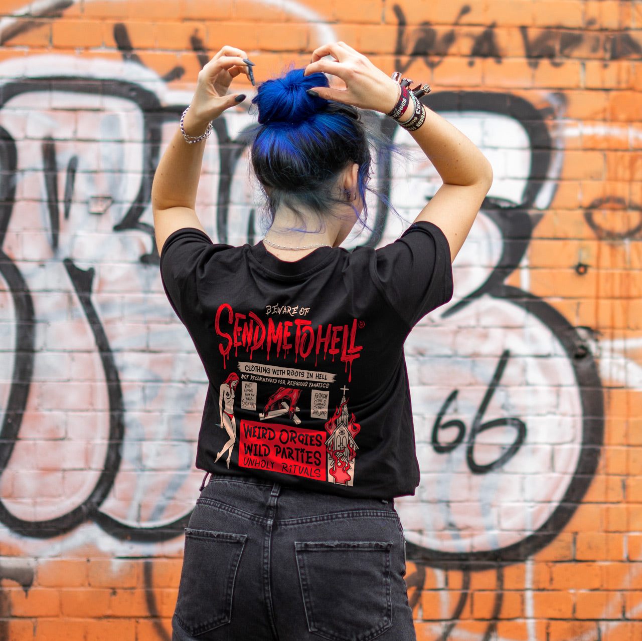 Beware of Send me to Hell Unisex T-Shirt