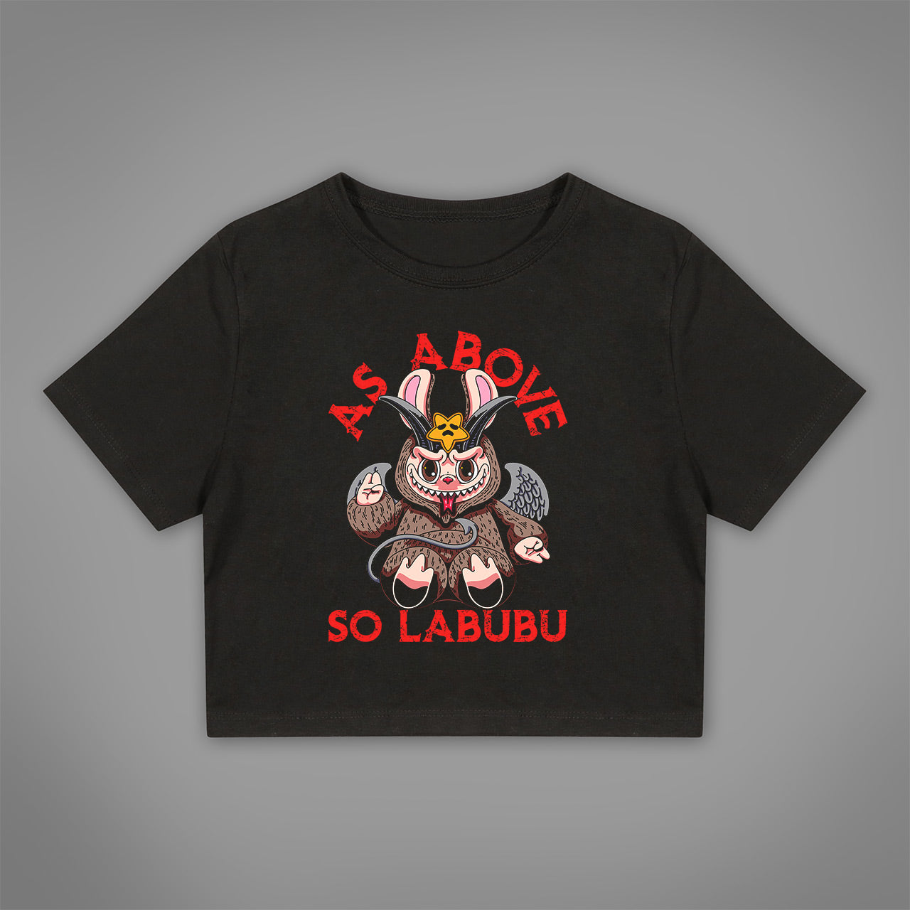 As Above So Labubu Crop Top