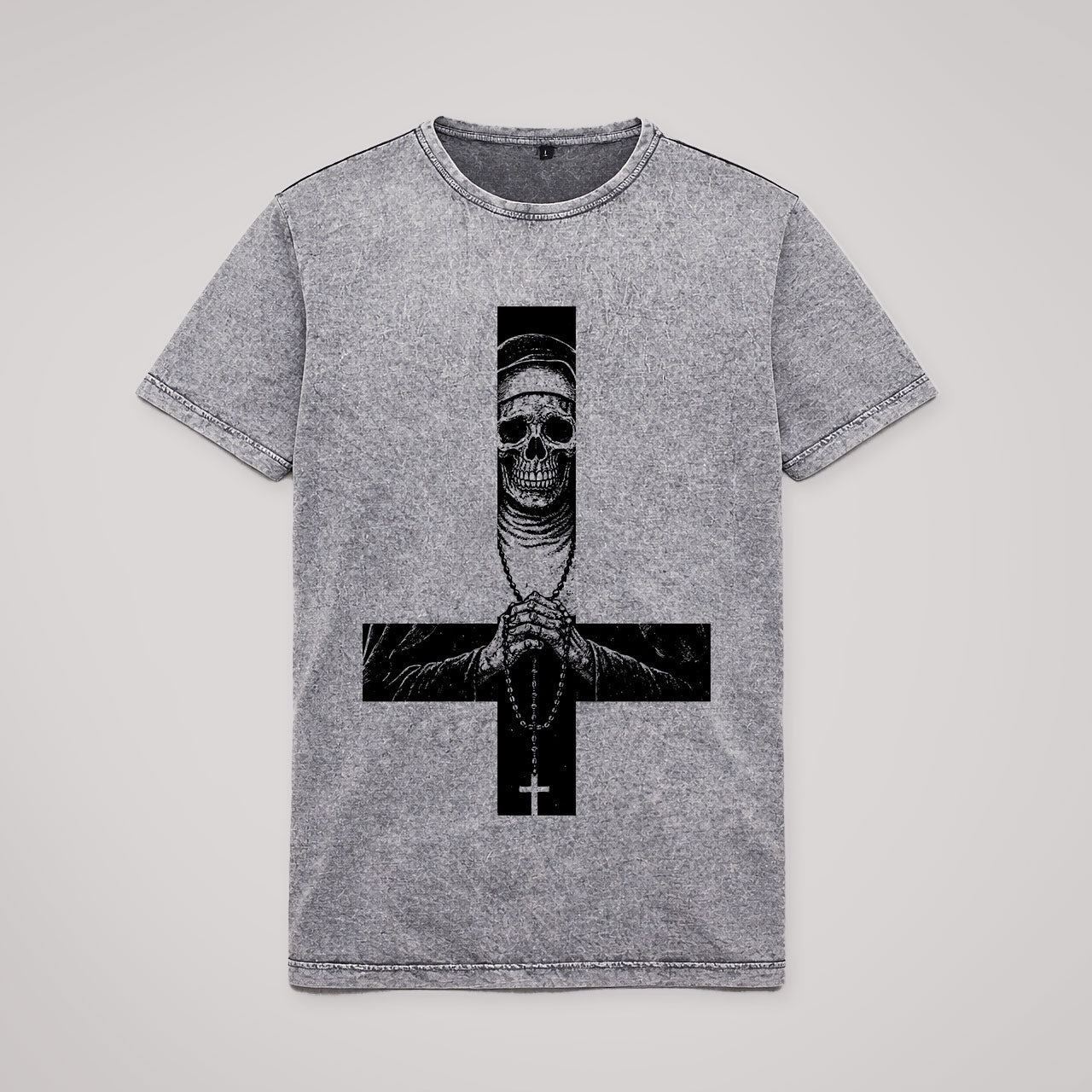 The Unholy Cross Acid Washed T-Shirt