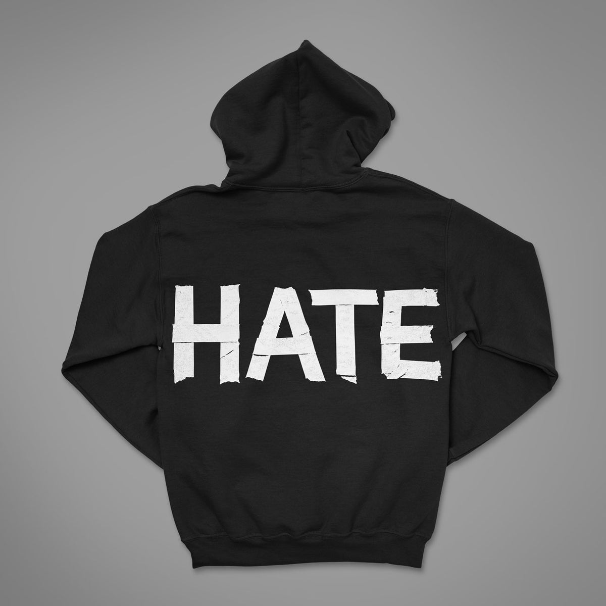 Hate Unisex Hoodie – Rückenansicht