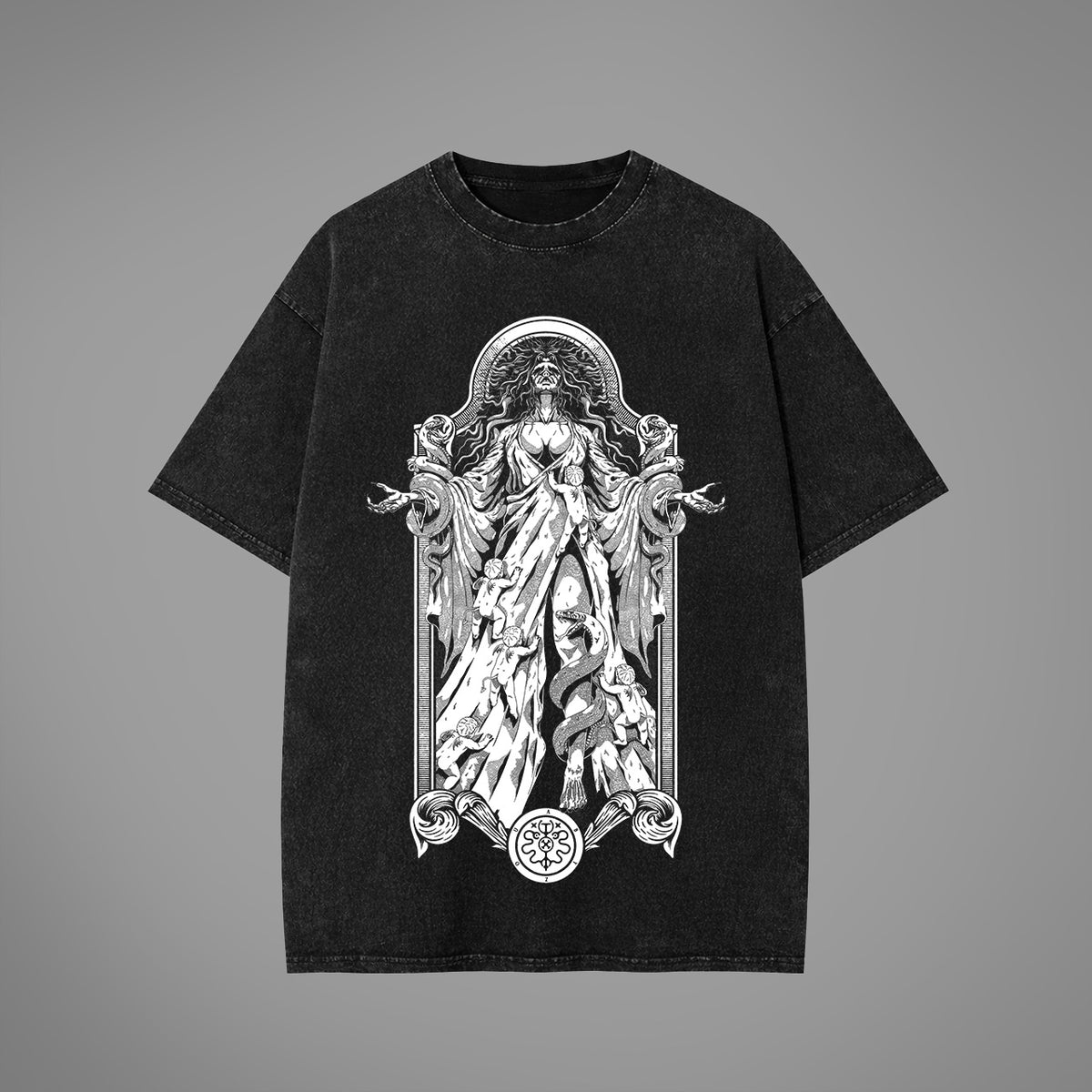 Abyzou Acid Washed Oversized T-Shirt