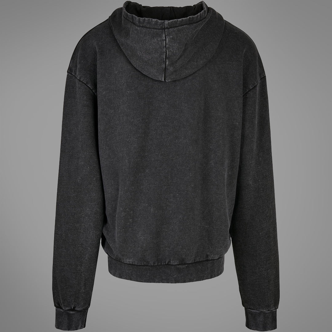 Lagerware: Eat The Rich Acid Washed Oversized Hoodie