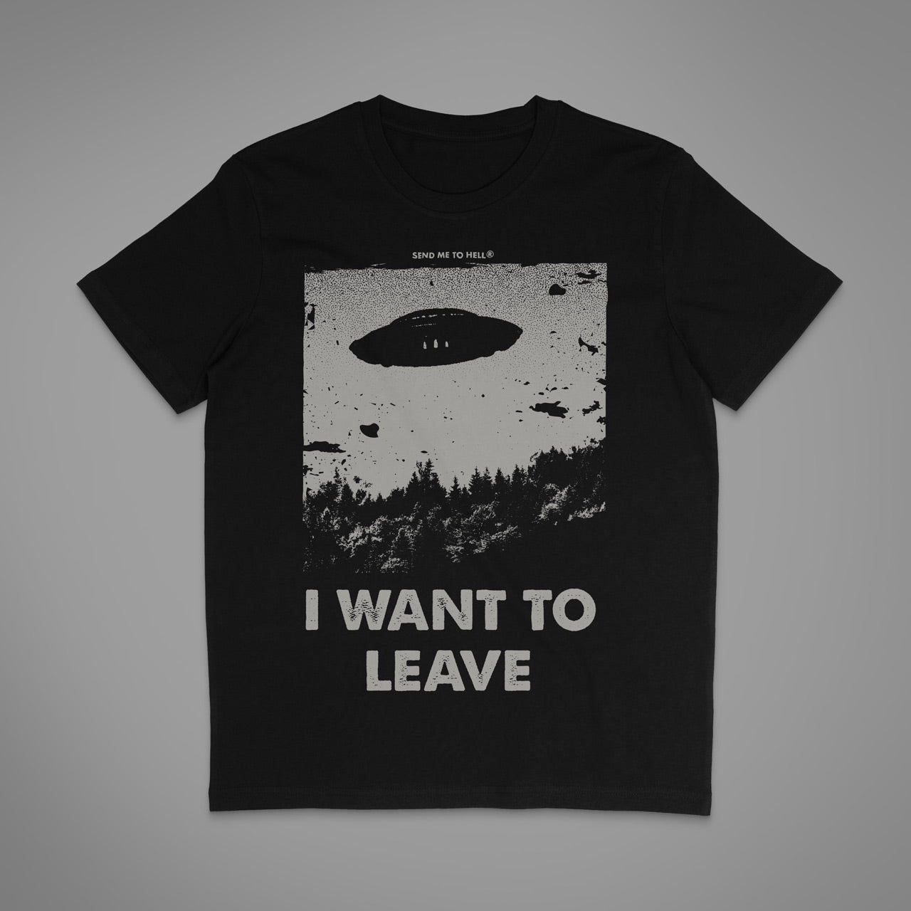 I Want To Leave - Unisex T-Shirt in black