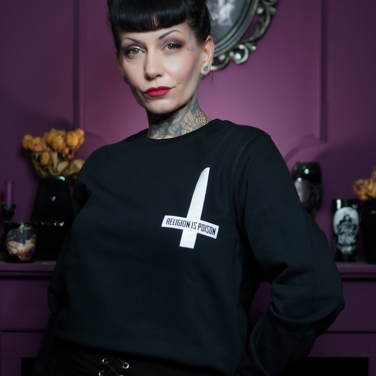 Lagerware: Religion Is Poison Unisex Crewneck