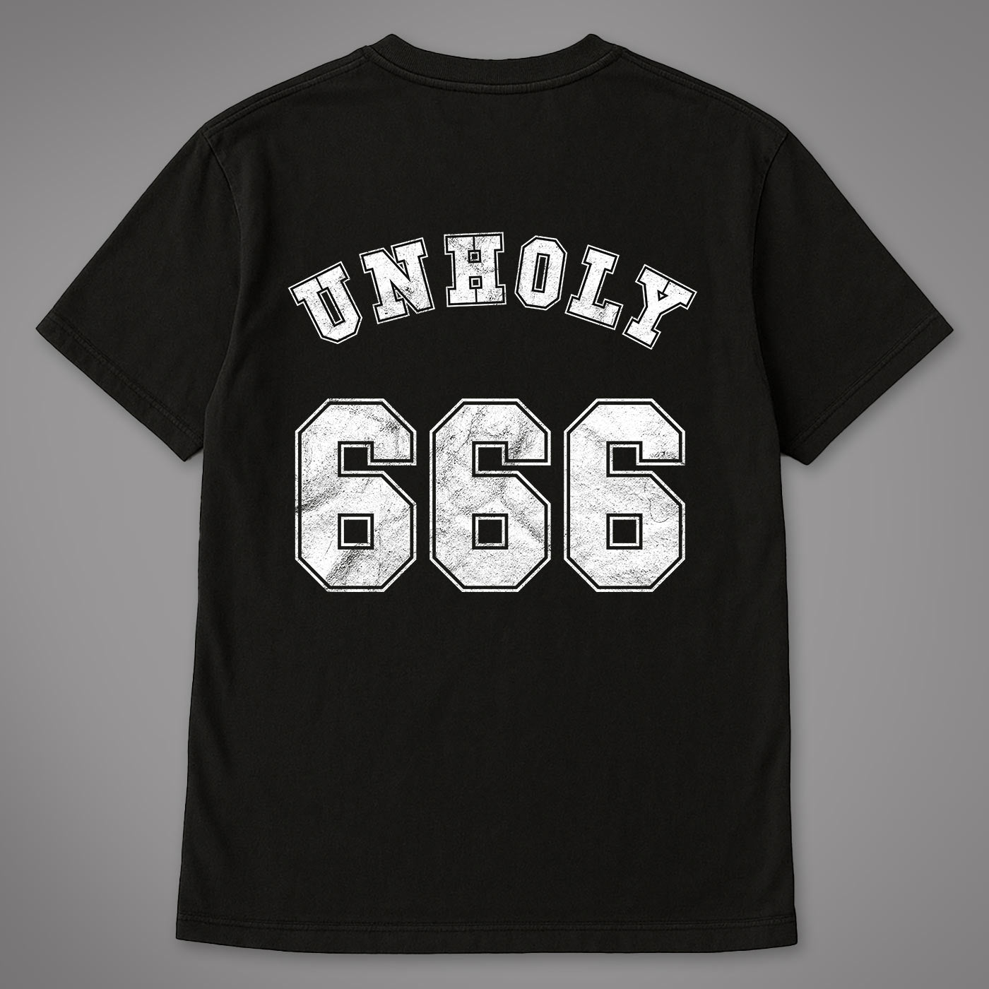 Unholy 666 Acid Washed Oversized T-Shirt
