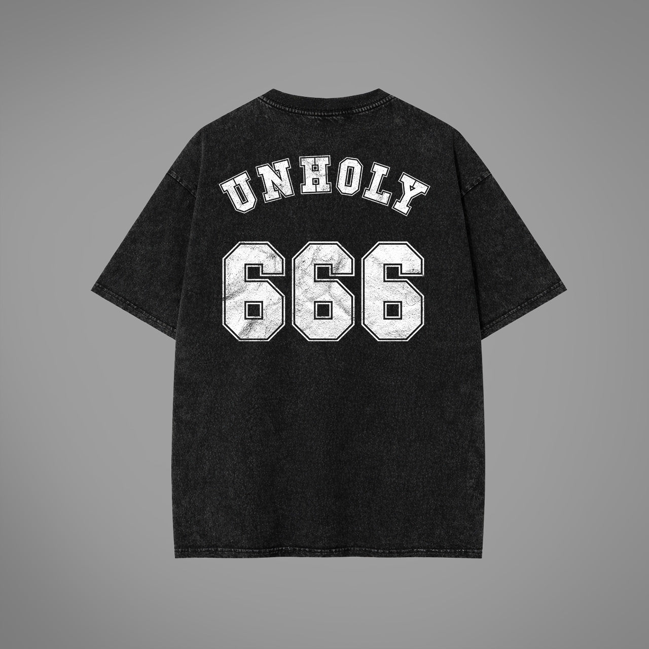 T-shirt oversize lavata con acido Send me to Hell®