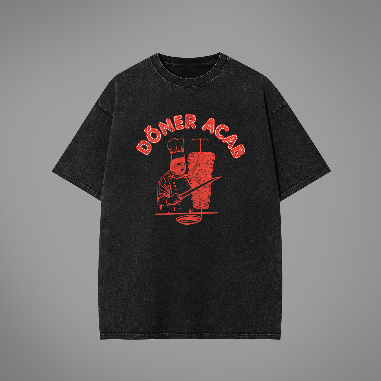 Döner Acab Acid Washed Oversized T-Shirt