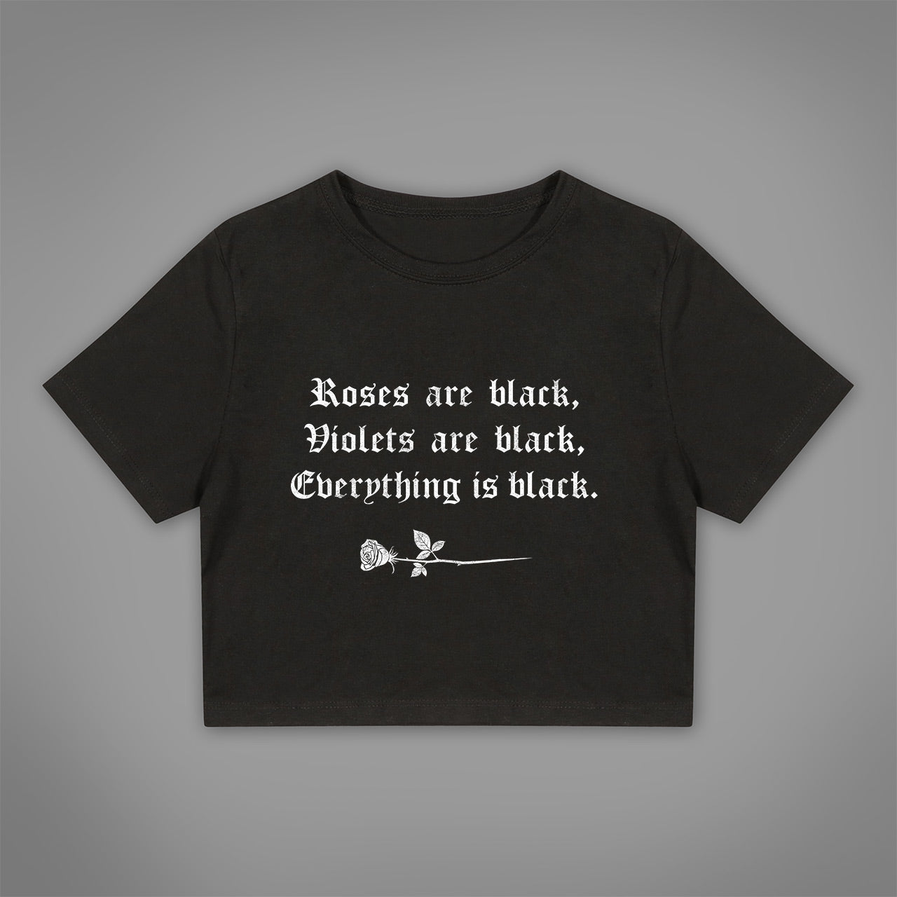 Everything Is Black Crop-Top