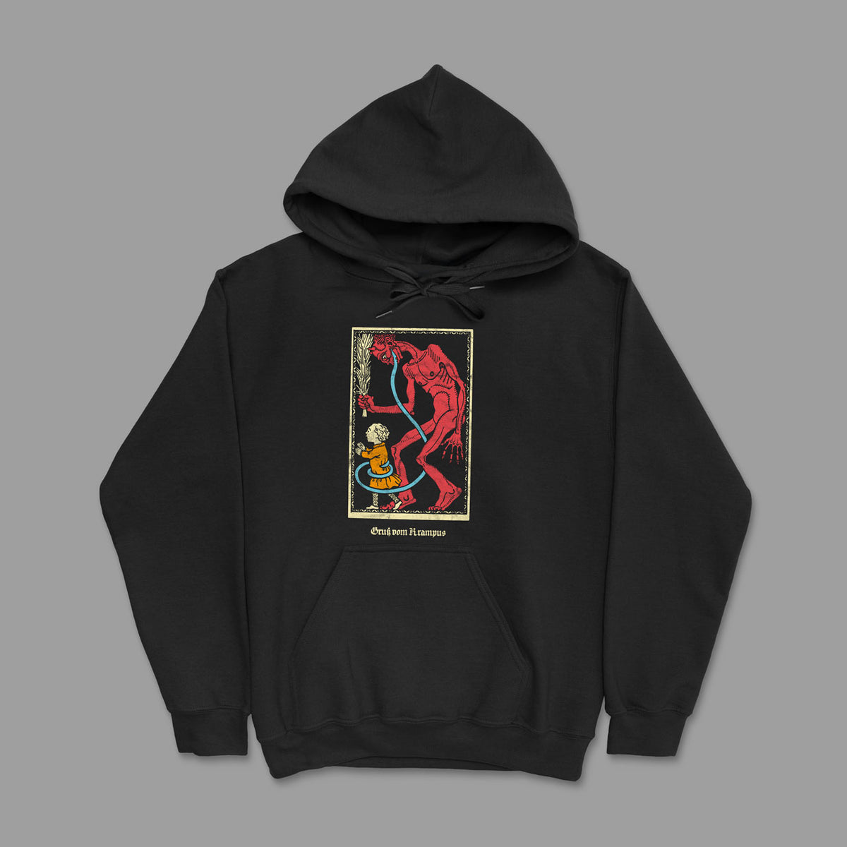 Gruß vom Krampus Unisex Hoodie – Vorderansicht