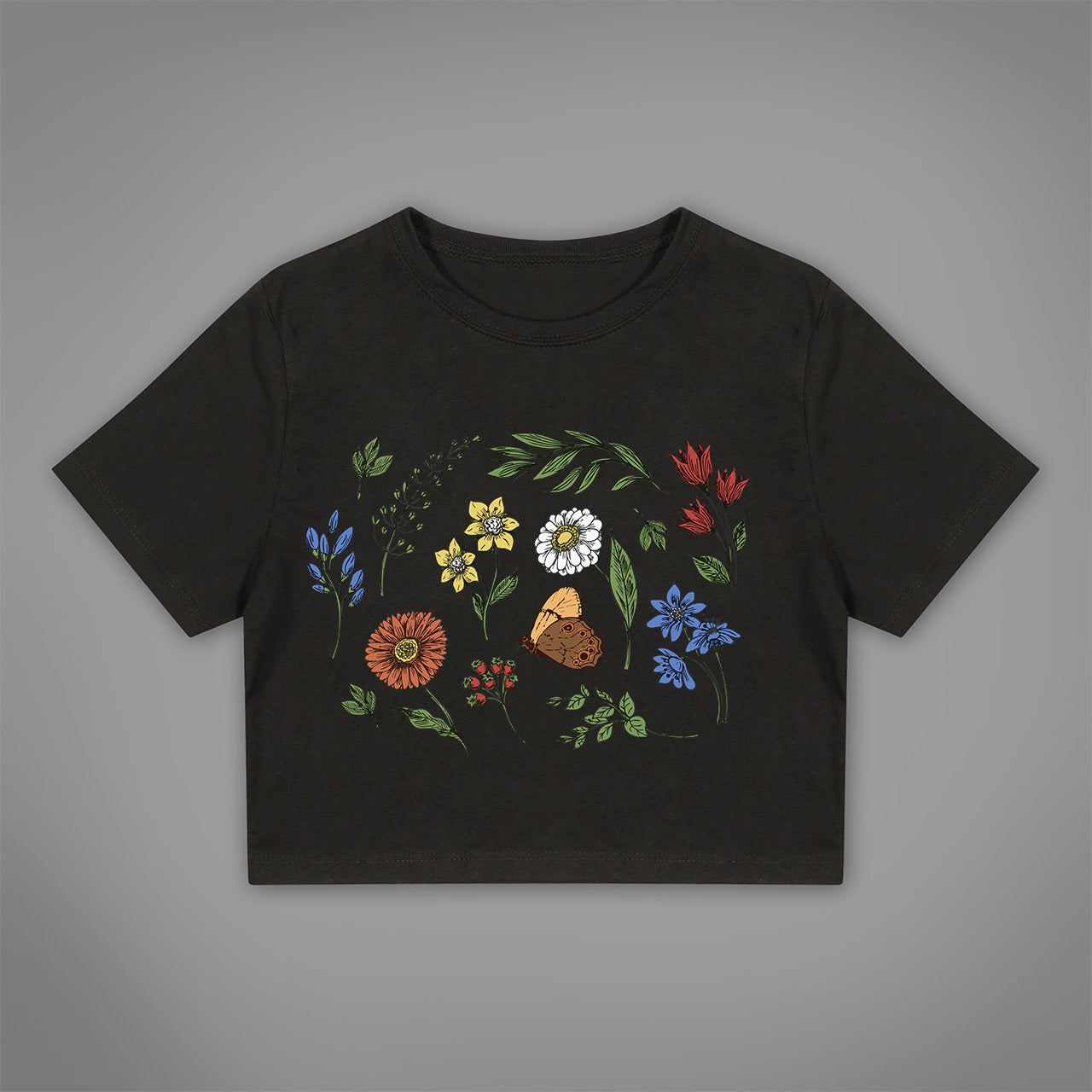 Deadly Bloom Crop Top
