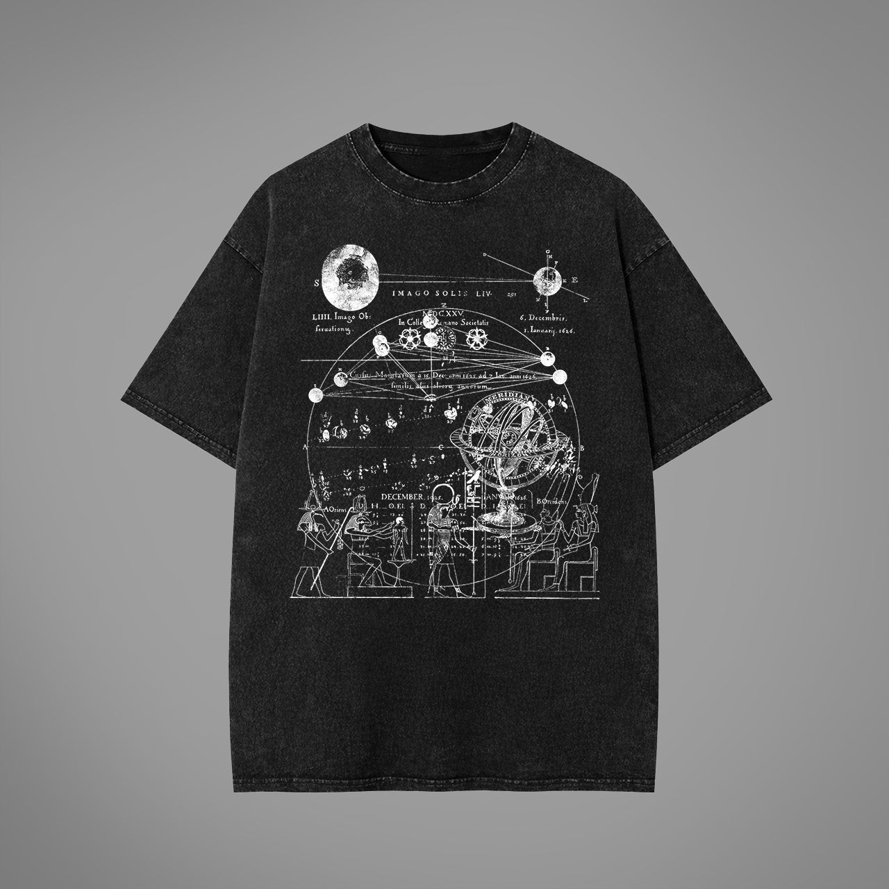 Amun Ra Acid Washed Oversized T-Shirt