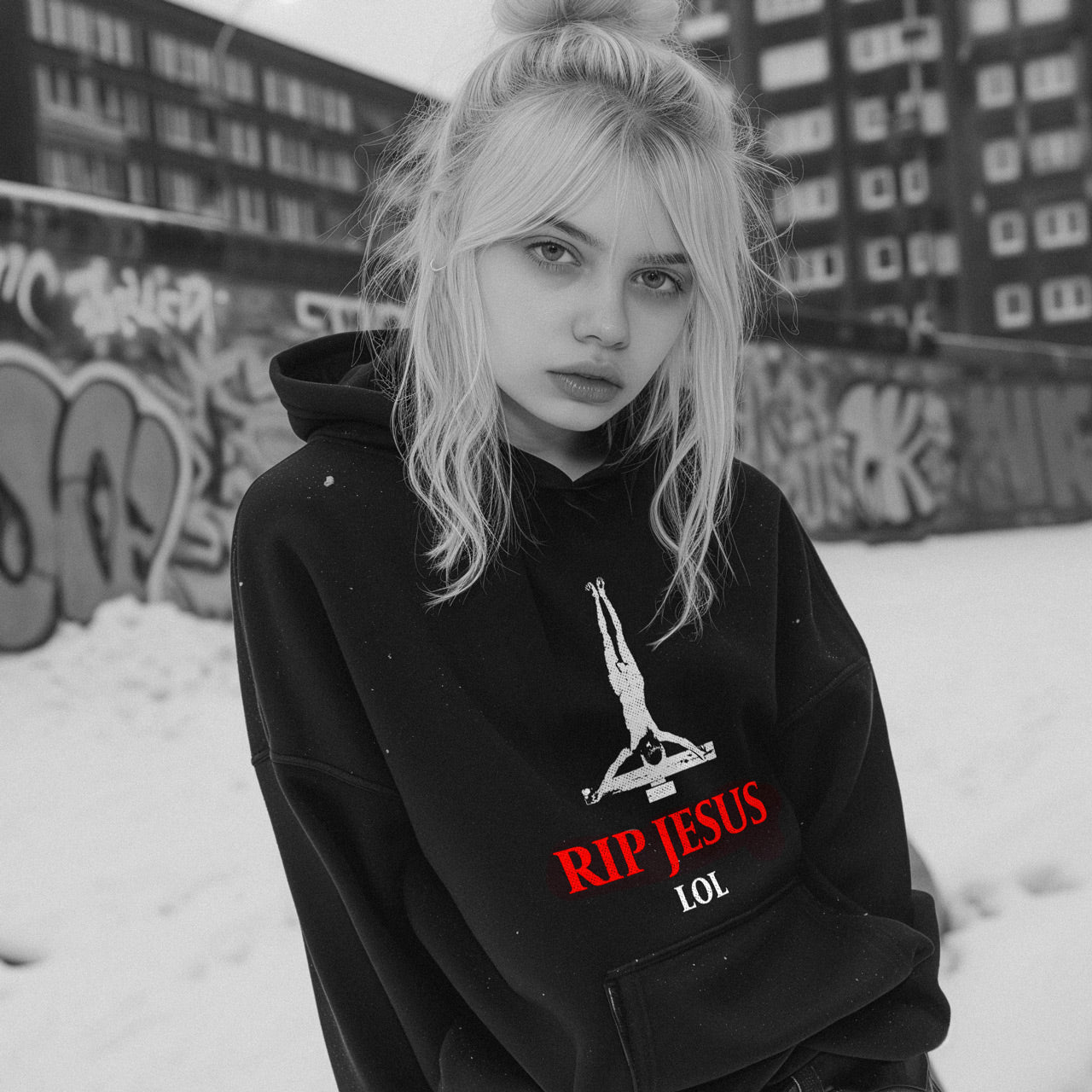 Lagerware: RIP Jesus lol Kapuzenpullover
