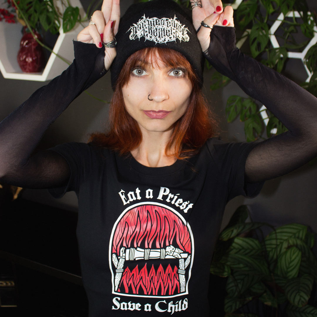 Eat A Priest Save A Child Crop-Top