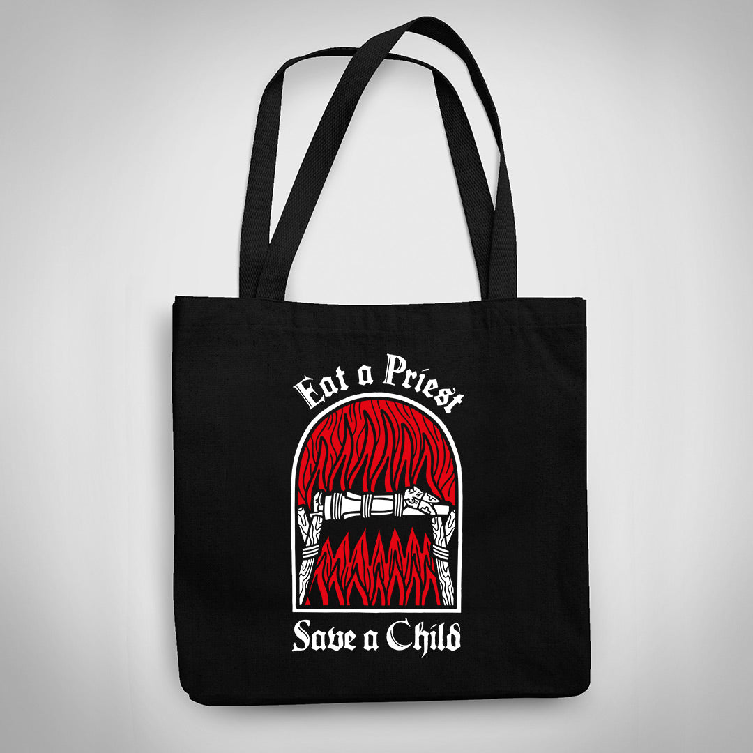 Eat A Priest Save A Child Tote Bag