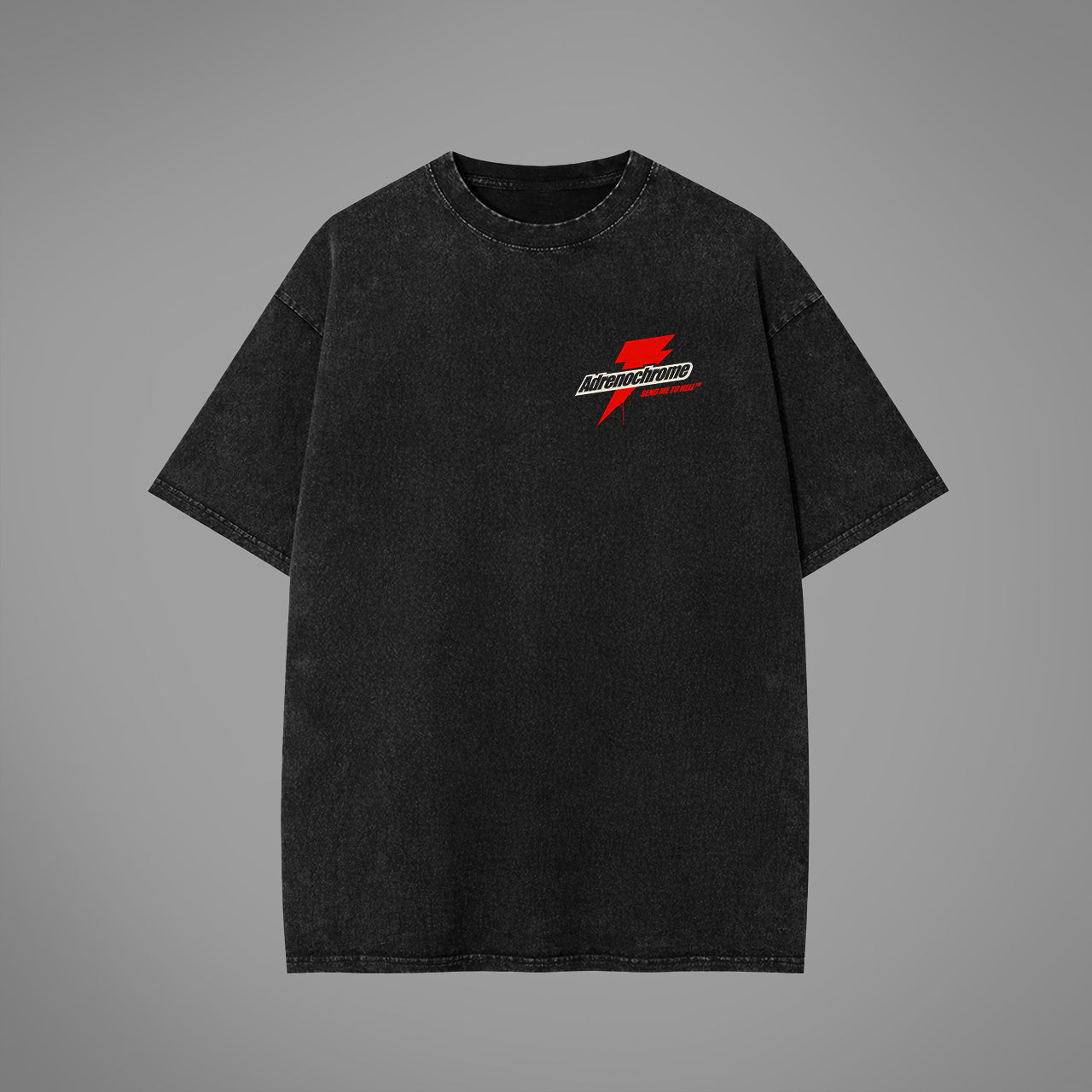 Adrenochrome Acid Washed Oversized T-Shirt