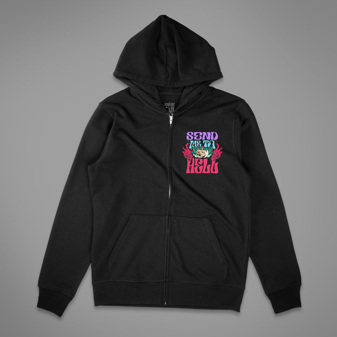Send Me To Hell Tarot Zipper Hoodie