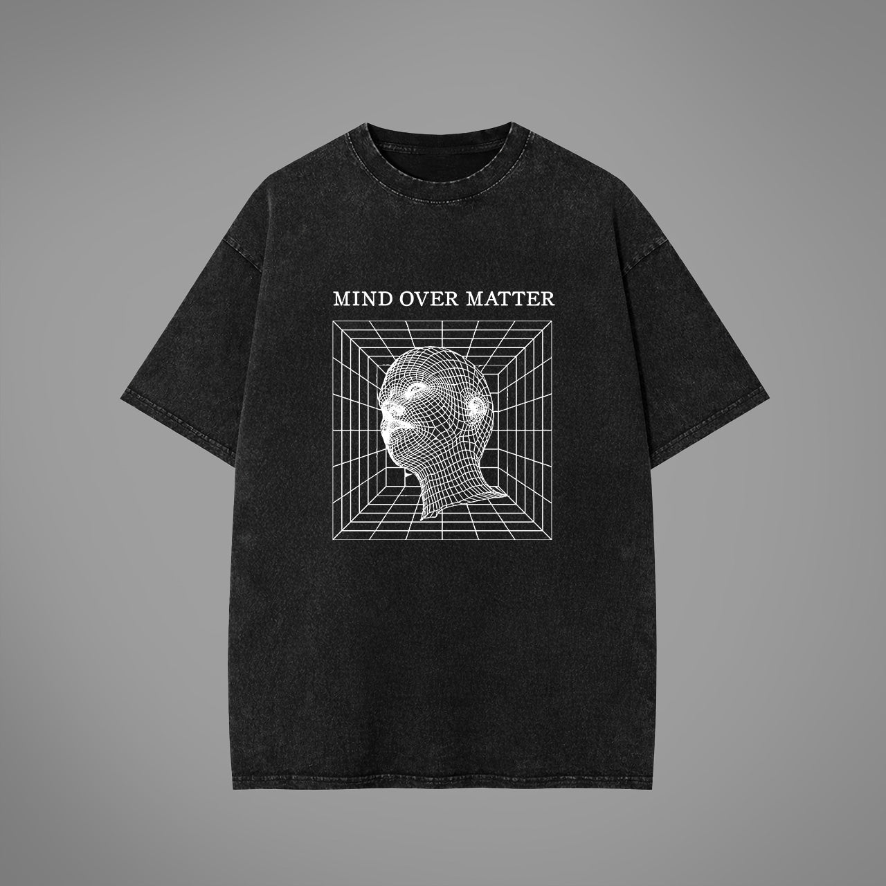Mind Over Matter Acid Washed Oversized T-Shirt