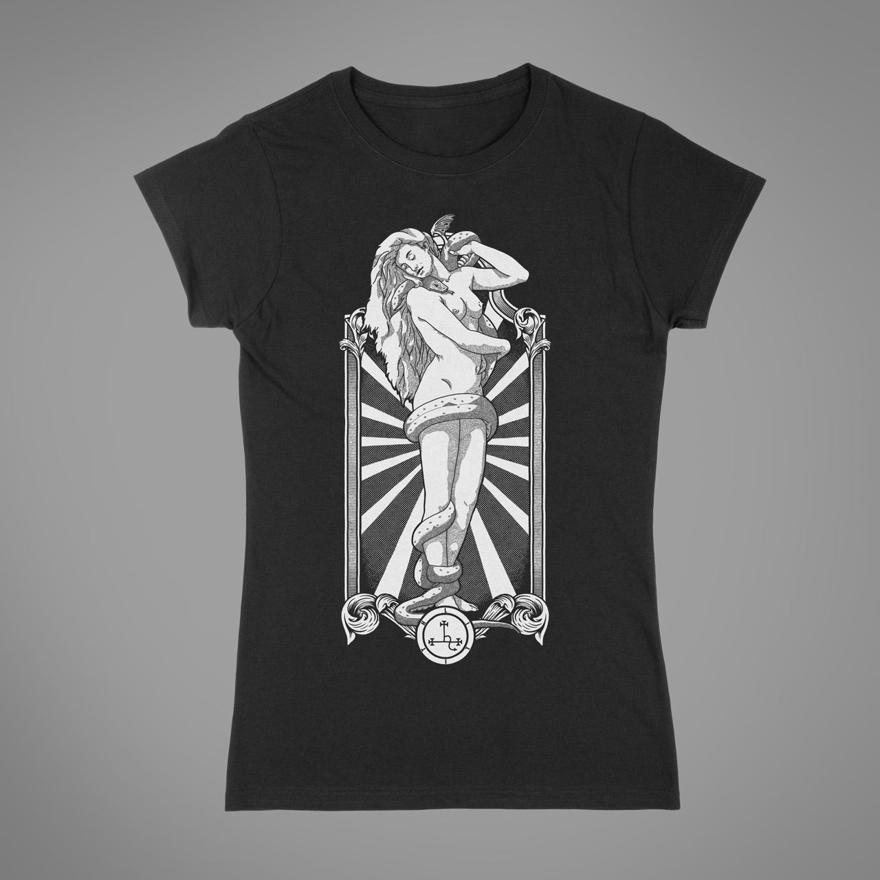 Attenzione alla maglietta unisex Mandami all'inferno