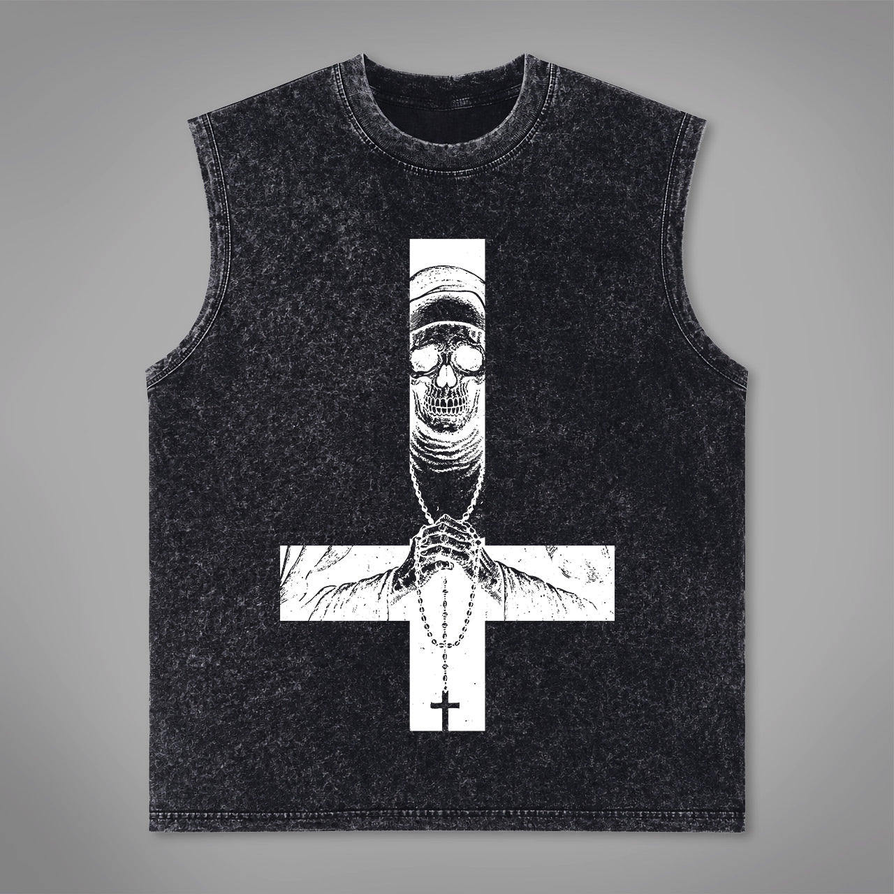 Cross of Saint Peter Acid Washed Tank Top