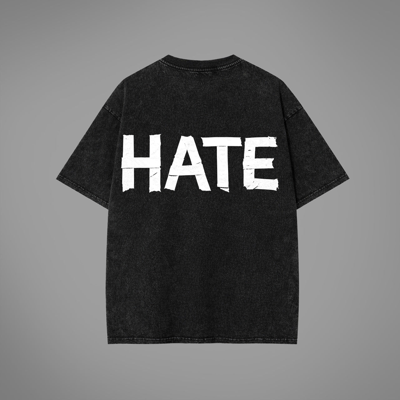 T-shirt oversize lavata con acido Send me to Hell®