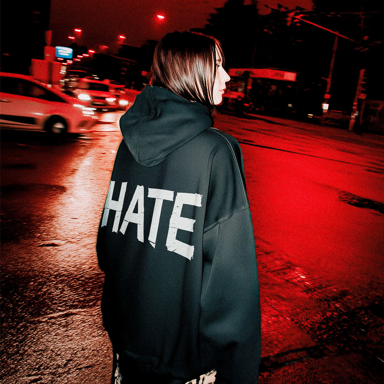 Hate Zipper Hoodie