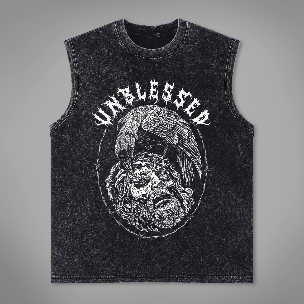 Unblessed Acid Washed Tank Top