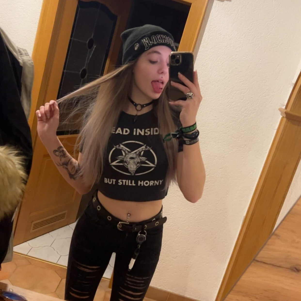 Dead Inside But Still Horny Crop-Top