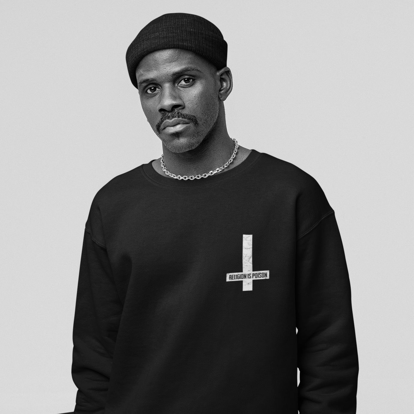 Lagerware: Religion Is Poison Unisex Crewneck