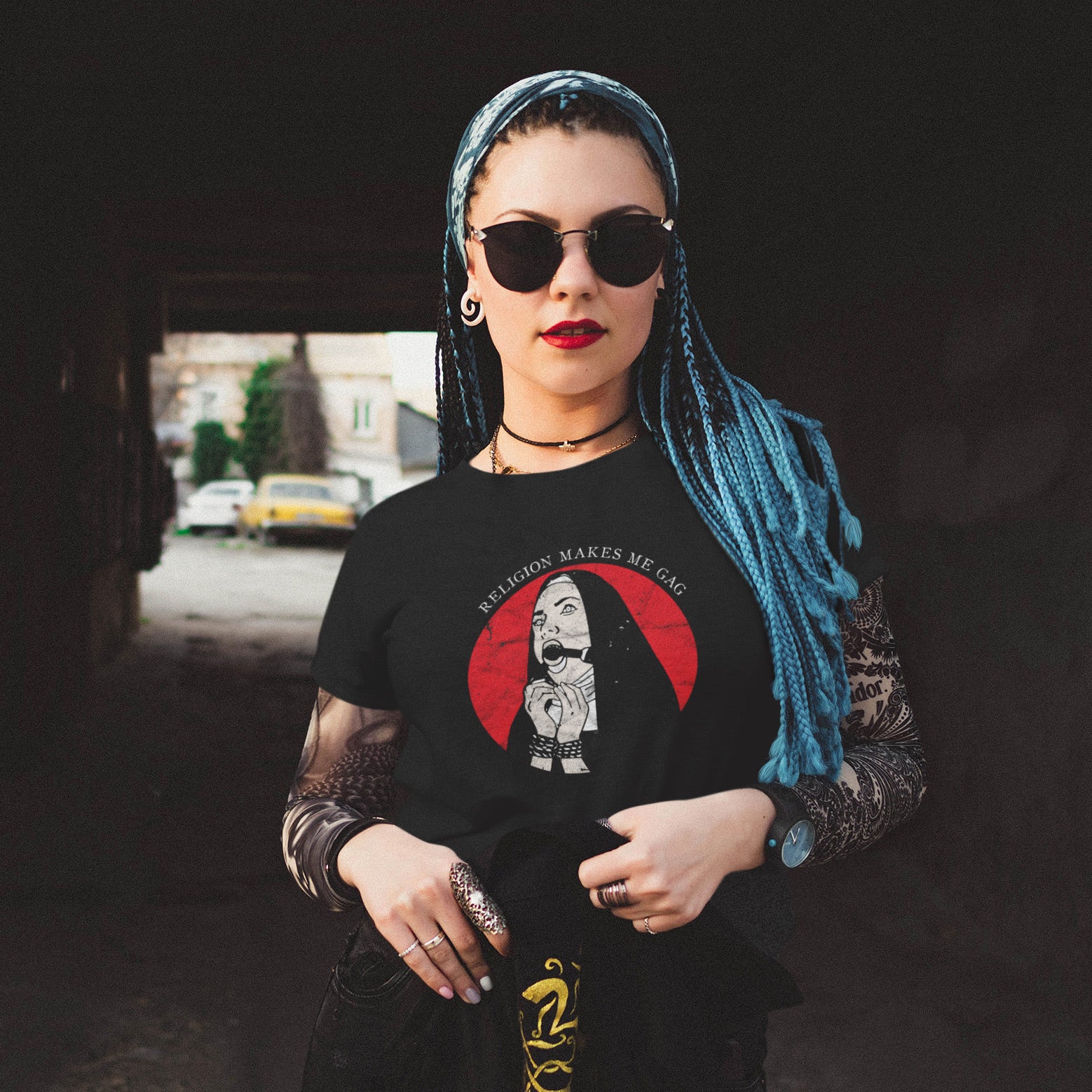 Religion Makes Me Gag Unisex T-Shirt