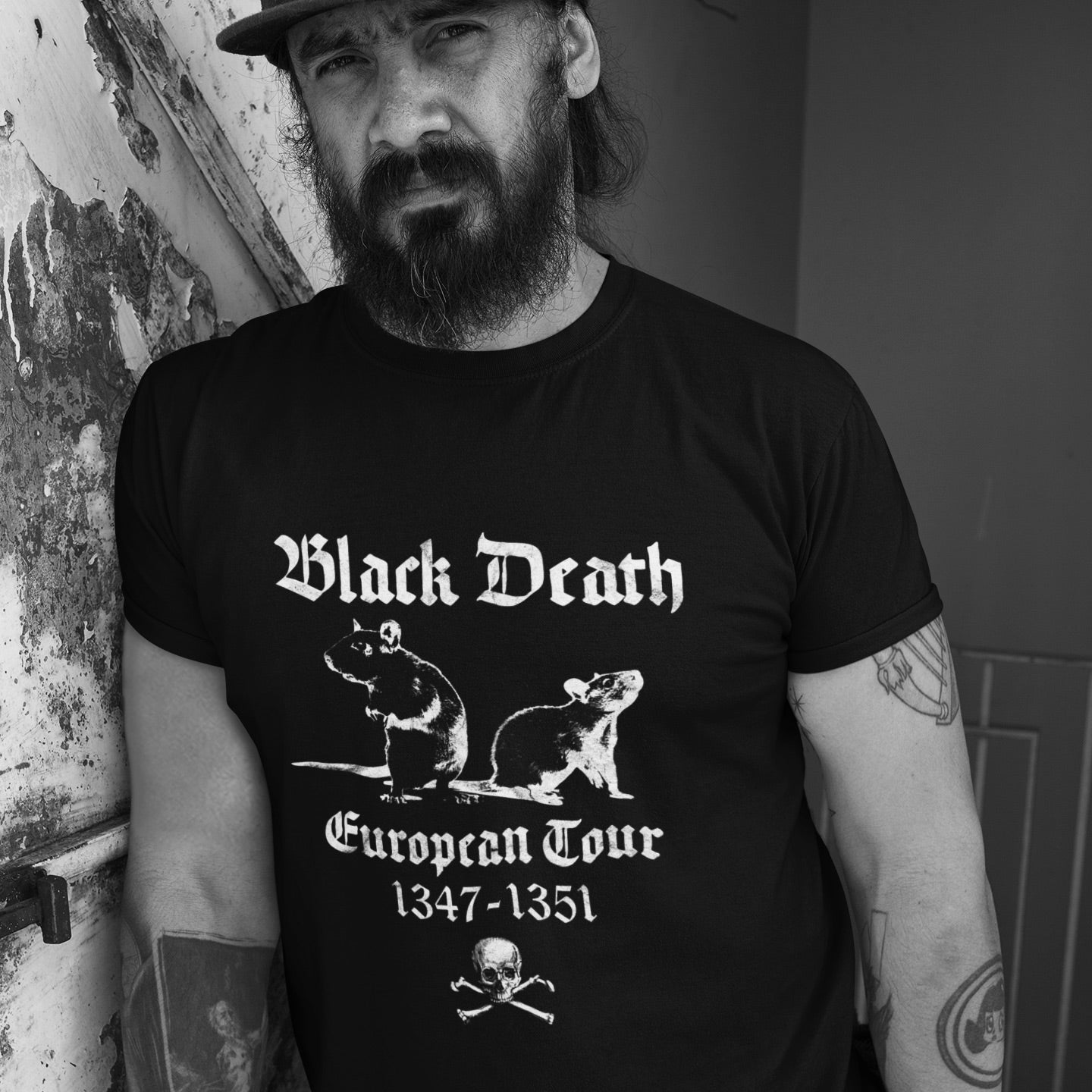 Black Death European Tour - Unisex T-Shirt in schwarz
