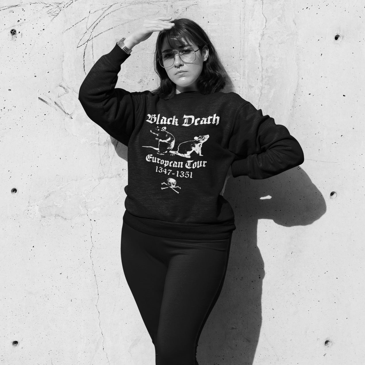Black Death Unisex Crewneck