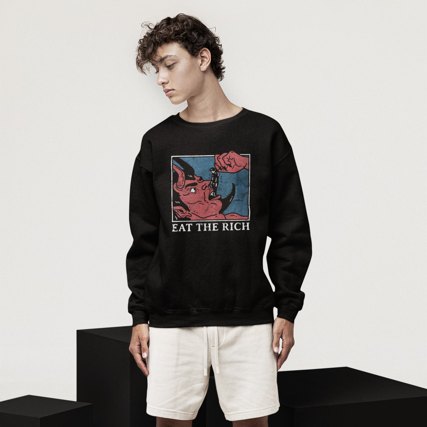 Lagerware: Eat The Rich Unisex Crewneck